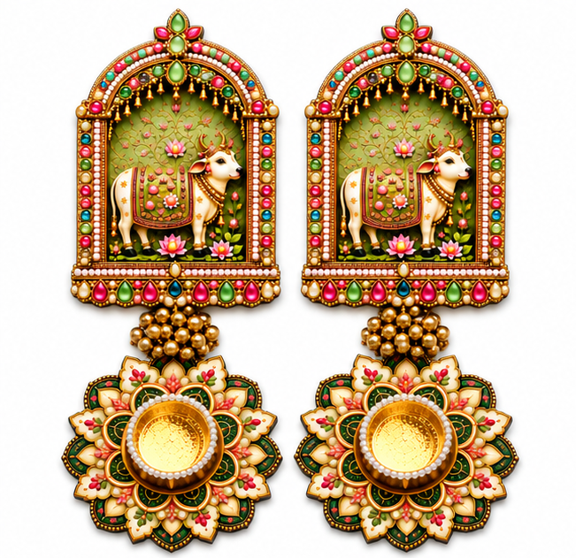Premium Diwali Kamdhenu & T-light Combo