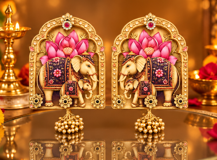 Elephant Pair Decor