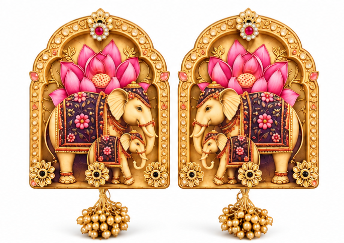 Elephant Pair Decor