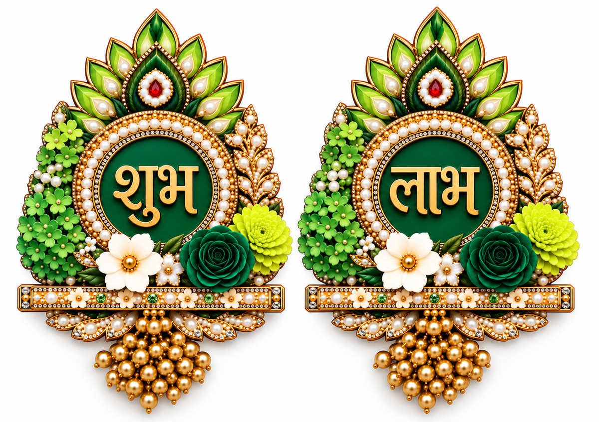 Shubh Labh Floral Decor Hanging