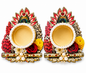 Premium MDF Festive Decor T-light Holder with Potli Packing