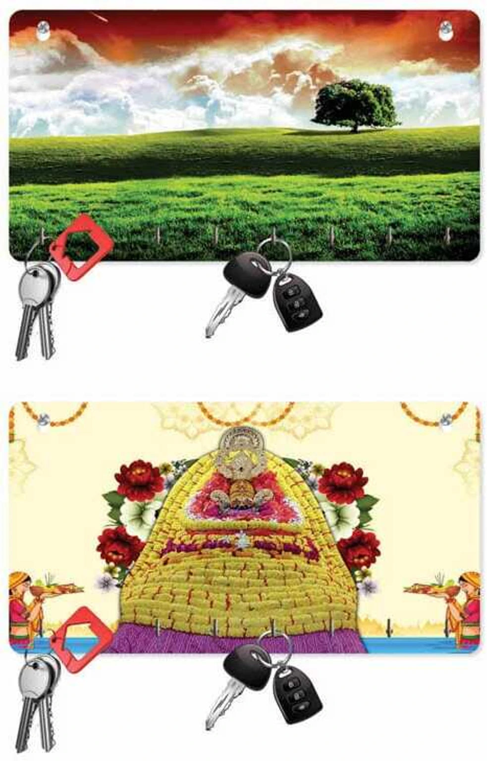 Key Hanger / Medal Hanger 7 x 4 Inch Set of 2