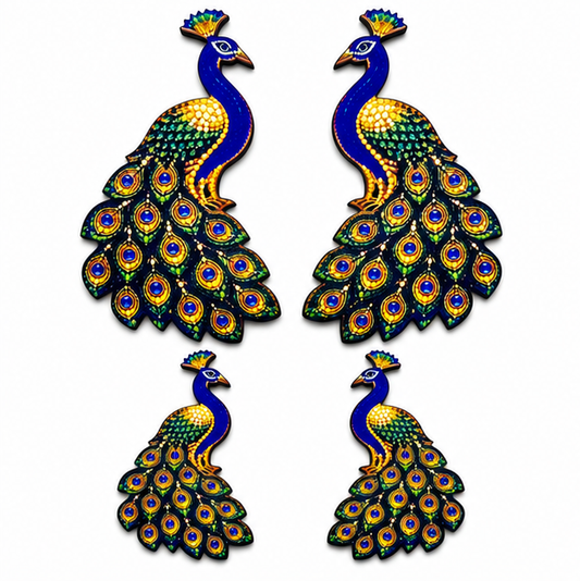 Classic Peacock Cutout  - Set of 10 Pairs (Mix)