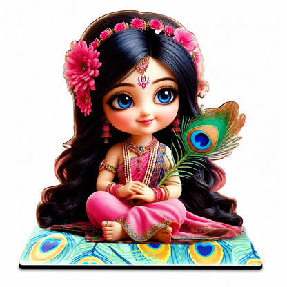 Little Radha Ji MDF Cutout