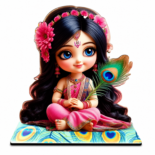 Little Radha Ji MDF Cutout