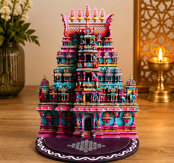 Gopuram Temple MDF Decor