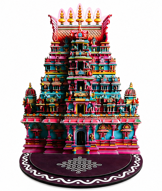 Gopuram Temple MDF Decor