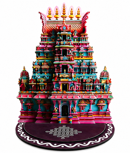 Gopuram Temple MDF Decor