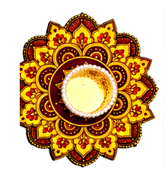 Mandala Design MDF T-light Holders