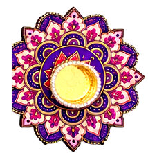 Mandala Design MDF T-light Holders