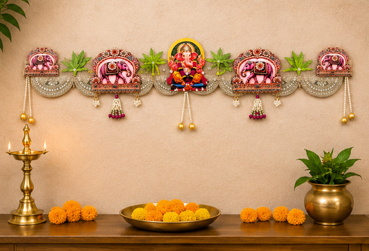 MDF GANESHA TORAN WALL HANGING