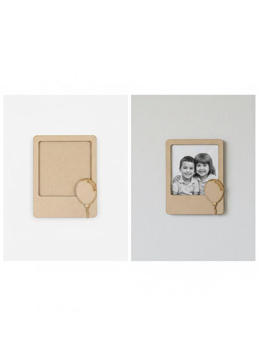 Balloon DIY Photo Frame Kit for Craft and Decoration w/ 12-set of Paint and Paint Brushes
