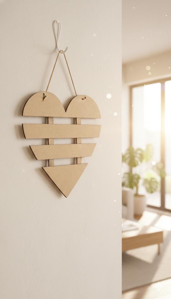 Heart DIY Canvas Colouring Kit for Kids and Creative Activities