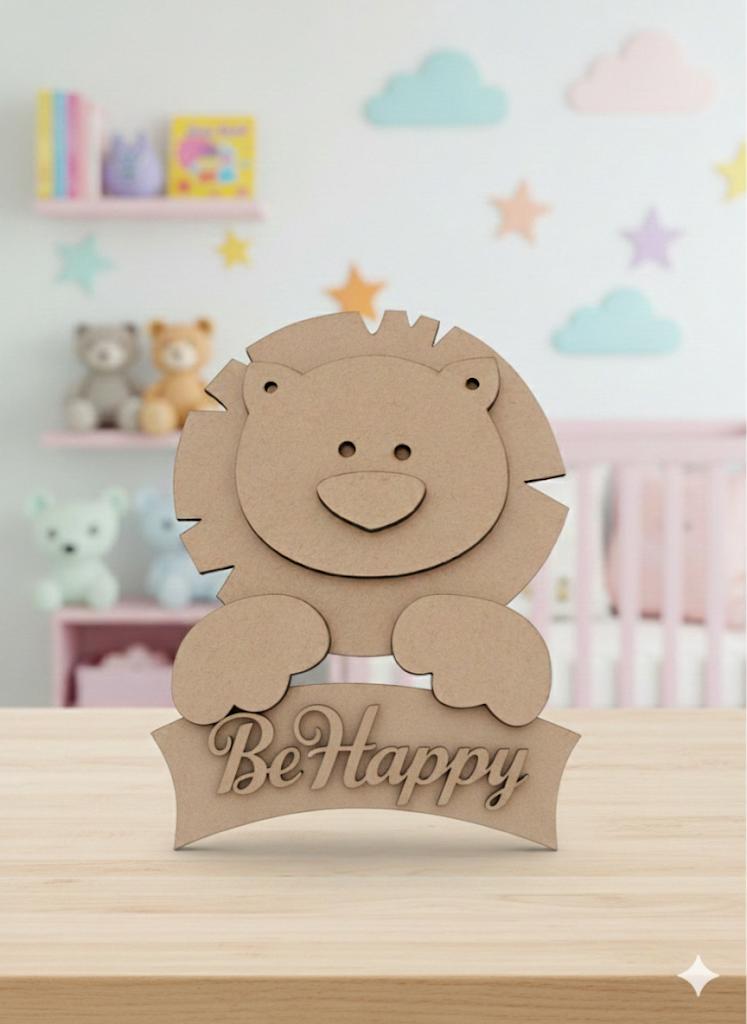 Lion DIY Canvas Colouring Kit for Kids and Creative Activities