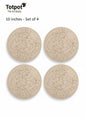 Mandala Lippan-2 DIY Colouring Kit Pack of 4 | 10 Inch Craft Kit