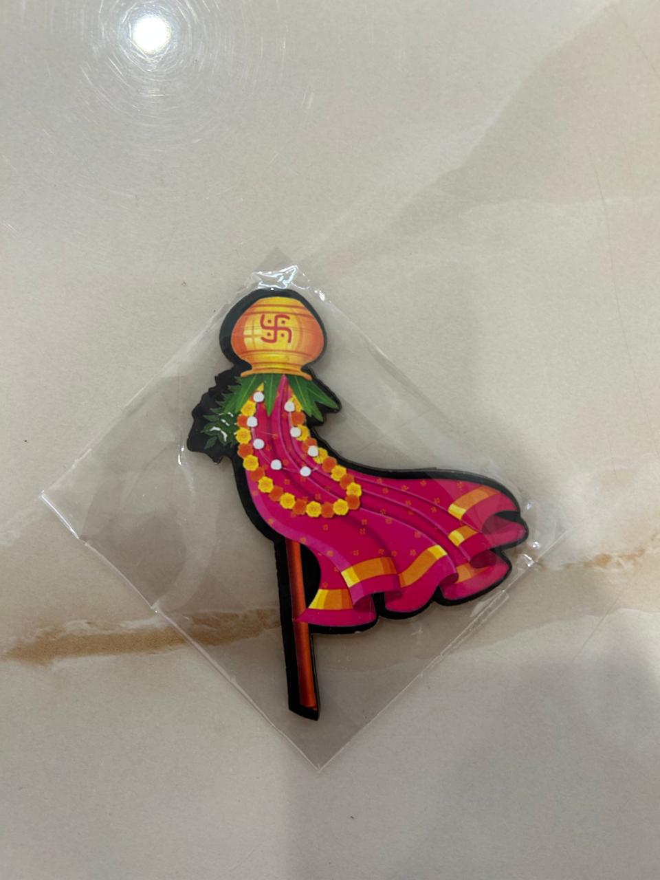 MDF Gudi Padava Fridge Magnet