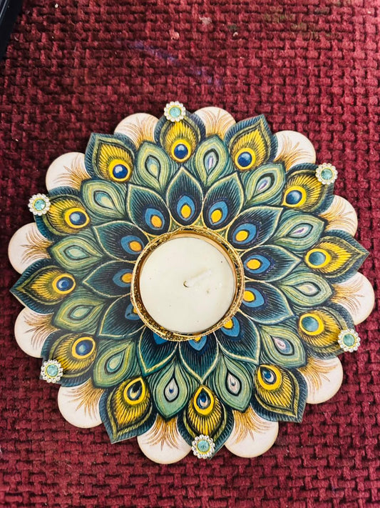 MDF Mandala Tea Light Candle Holder