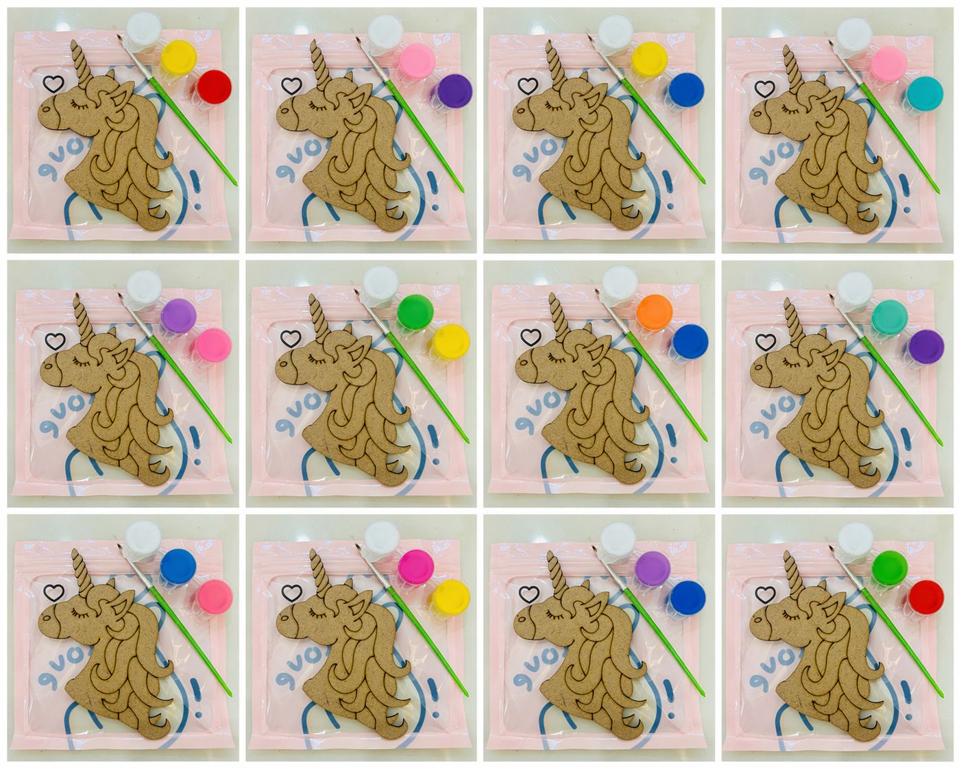 DIY MDF Unicorn set of 12