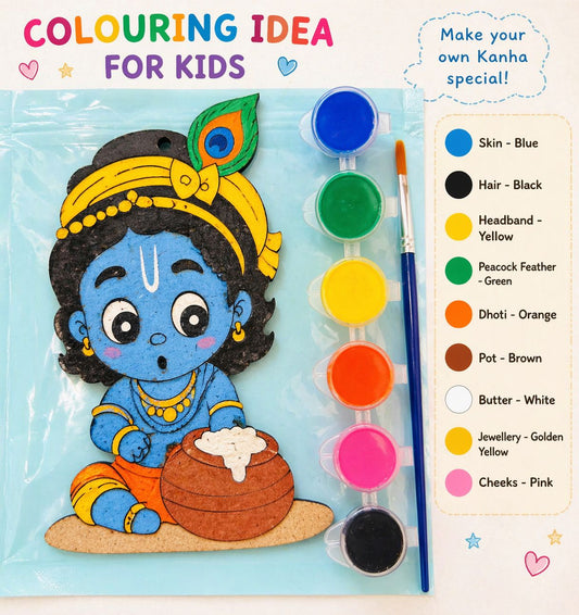 Kanha Ji MDF DIY Painting Kit for Kids