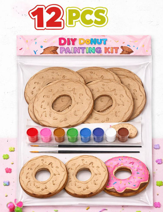 Donut MDF DIY Painting Kit for Kids