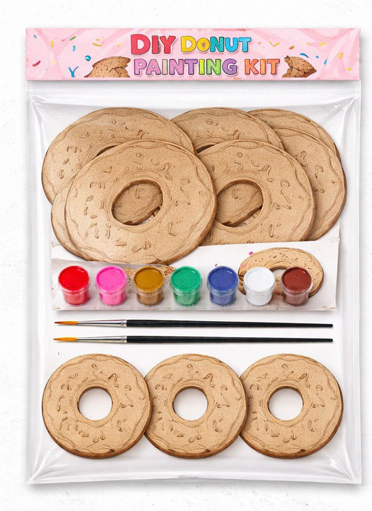 Donut MDF DIY Painting Kit for Kids
