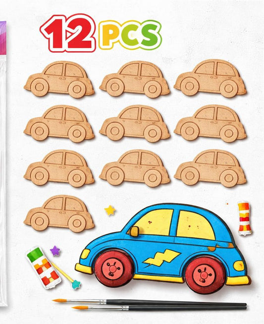 Car MDF DIY Painting Kit for Kids