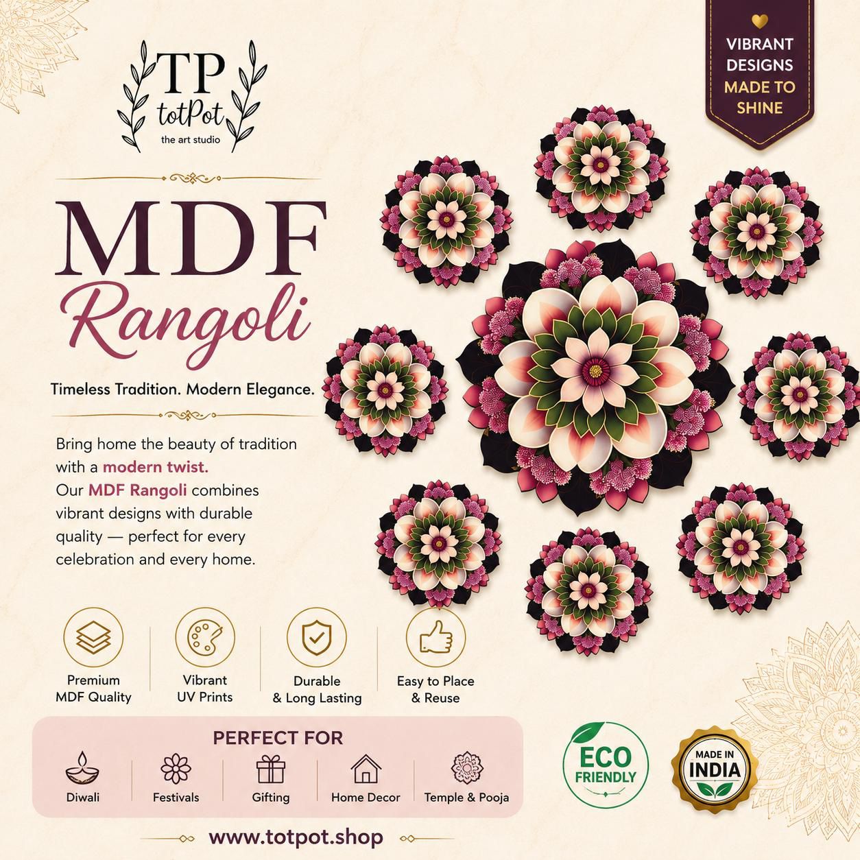 24 Inch Premium Rangoli Collection