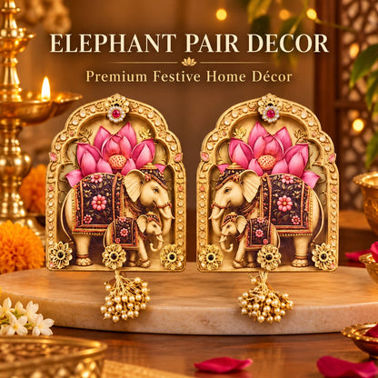 Elephant Pair Decor