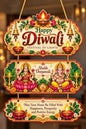 Diwali Hanging Decor | Laxmi Ganesh