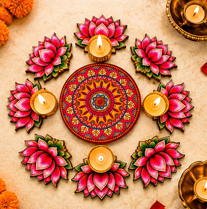 Lotus MDF Rangoli