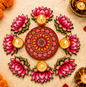Lotus MDF Rangoli