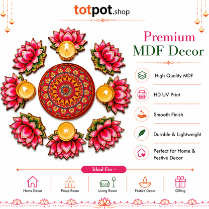 Lotus MDF Rangoli