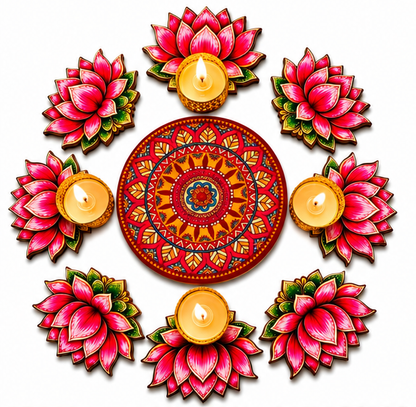 Lotus MDF Rangoli